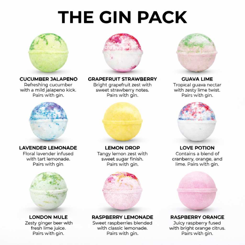 Cocktail Bomb Shop - GIN PACK: 9 Cocktail Bombs