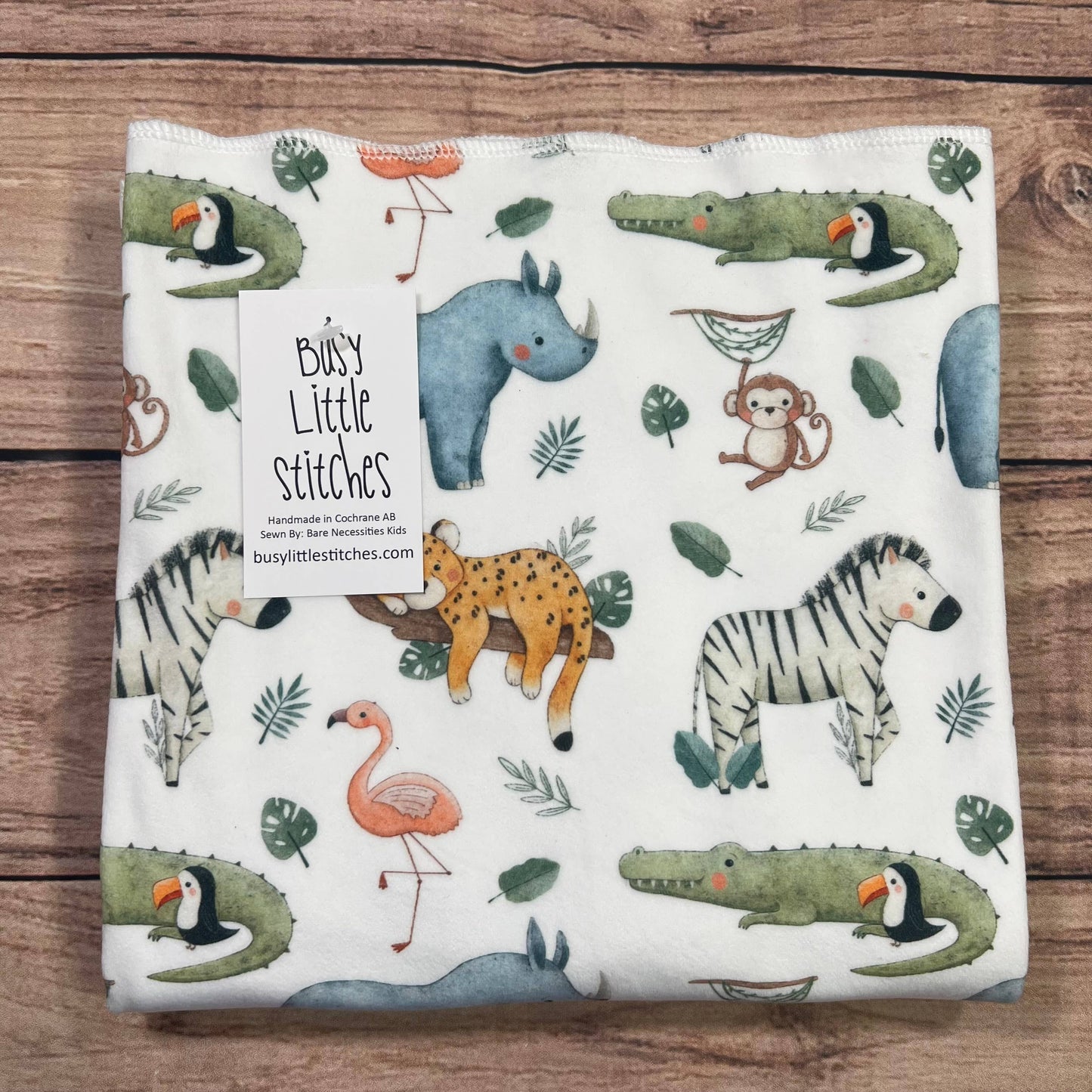 Busy Little Stitches - Animal Kingdom Adult Blanket
