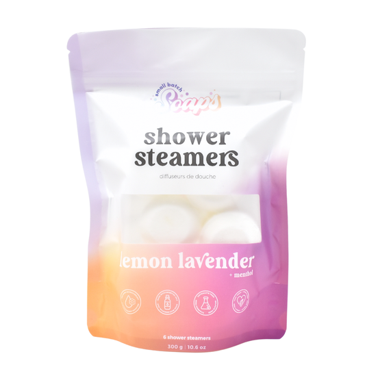 Small Batch Soaps - Lemon Lavender Shower Steamers: 6-Pack