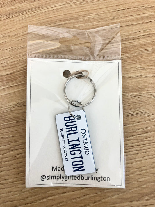 The Laundry Room Shop - BURLINGTON Engraved Plastic Keychain