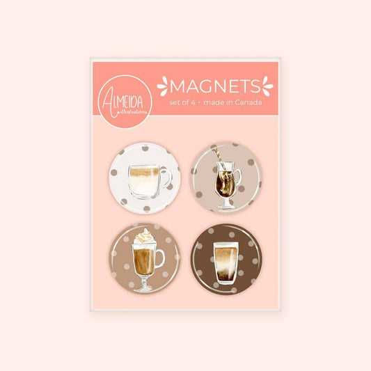 Almeida Illustrations - Coffee Lover Magnet Set