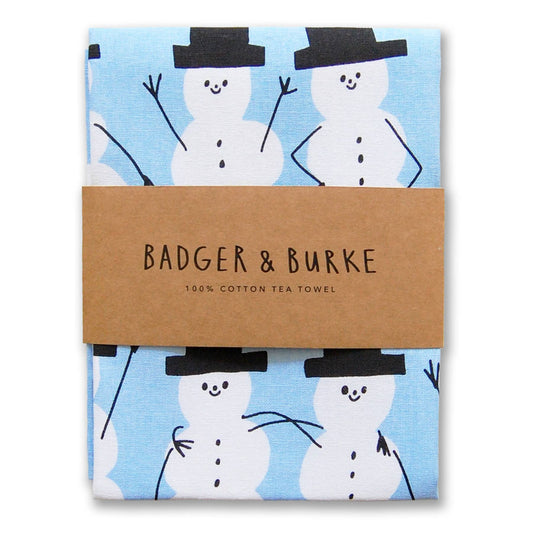 Badger & Burke - Snowmen Holiday Tea Towel
