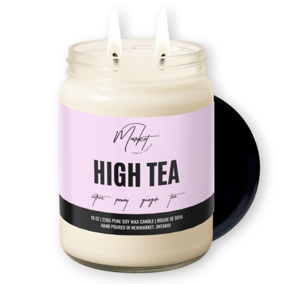 Market Candle Company - HIGH TEA SOY CANDLE: 8 oz Single Wick