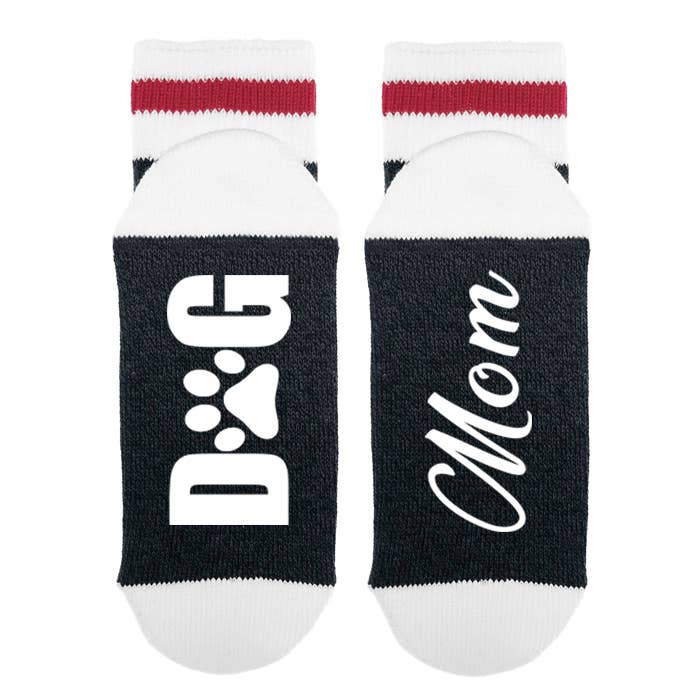 Sock Dirty to Me - Dog Mom - Socks: Matte Black
