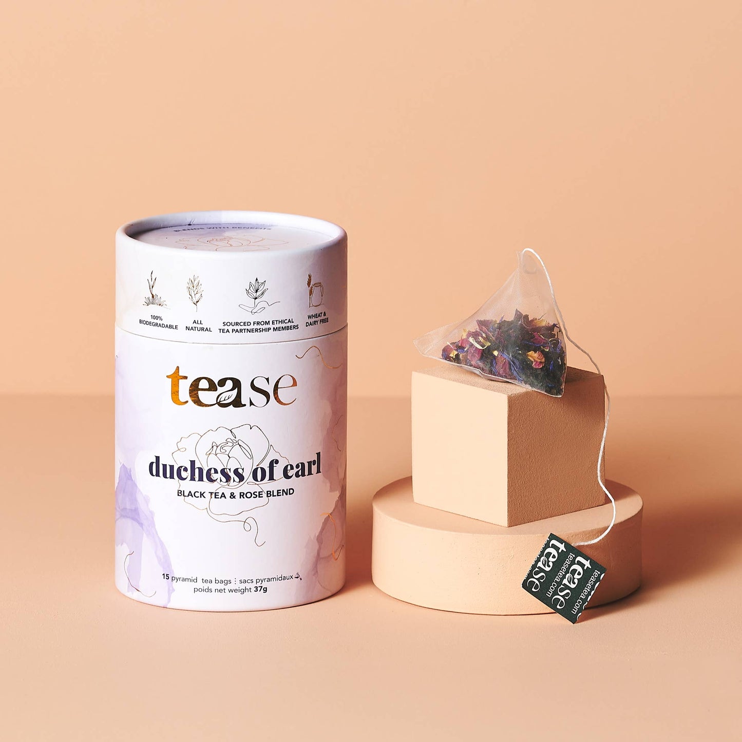 Tease | Wellness Tea Blends + Accessories - Duchess of Earl | Creamy Earl Grey Black Tea For Energy