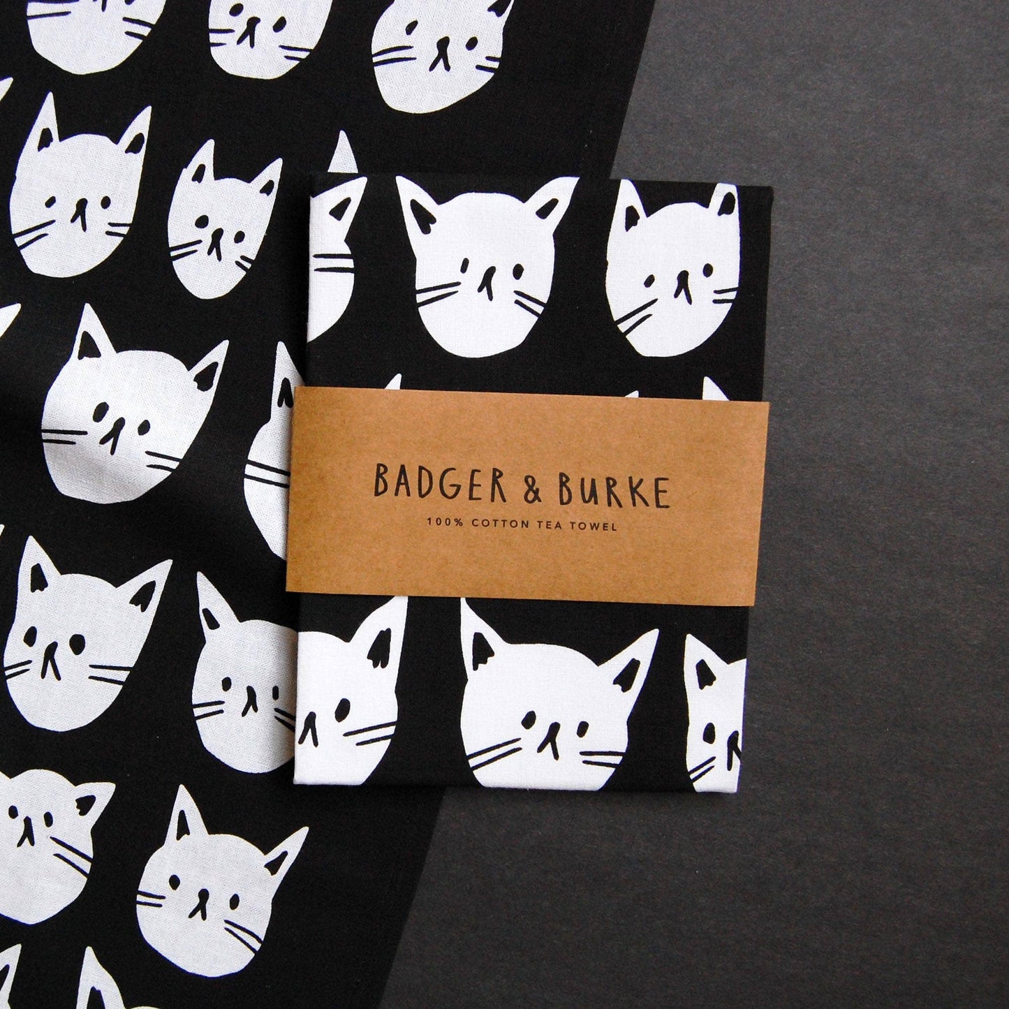 Badger & Burke - Many Cats Tea Towel