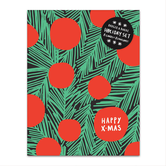 Badger & Burke - Tree & Baubles Card Set