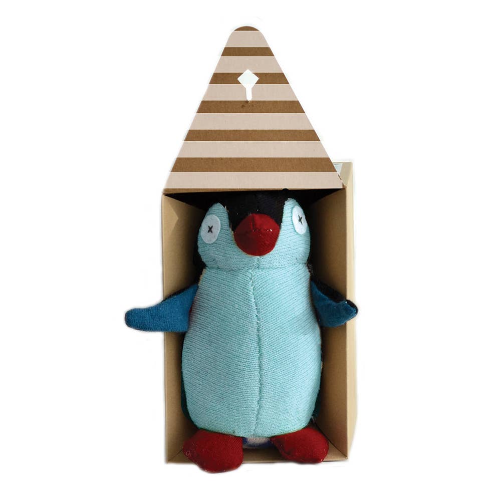 Cate and Levi - Penguin Stuffed Animal DIY Sewing Kit | Reclaimed Wool