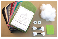 Cate and Levi - Owl Stuffed Animal DIY Sewing Kit | Reclaimed Wool
