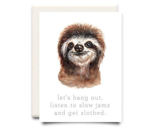 Inkwell Cards - And Get Slothed | Love Greeting Card