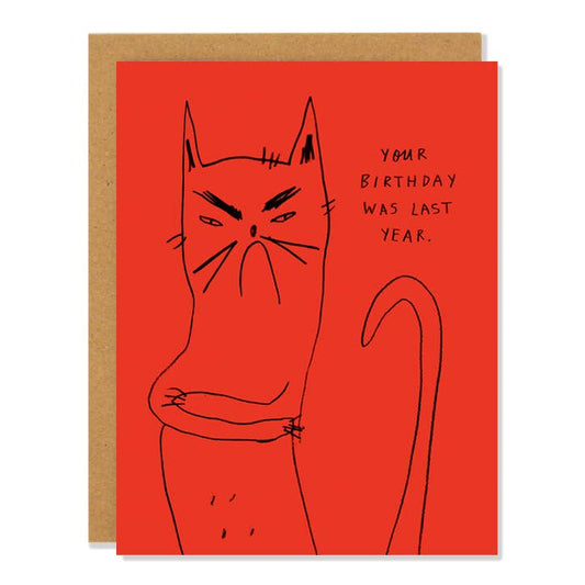 Badger & Burke - Bitter Kitty - Birthday Greeting Card