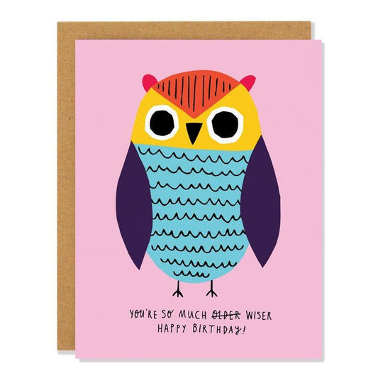 Badger & Burke - Wiser Owl - Birthday Card