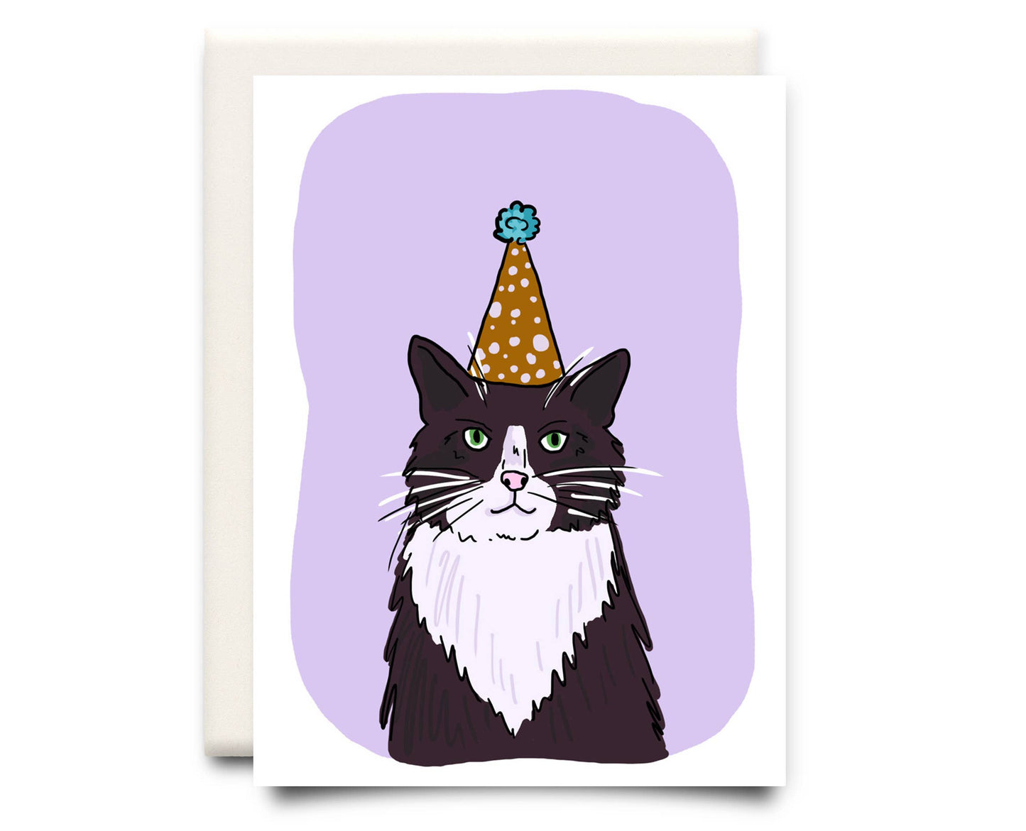 Inkwell Cards - Cat in a Hat | Birthday Greeting Card