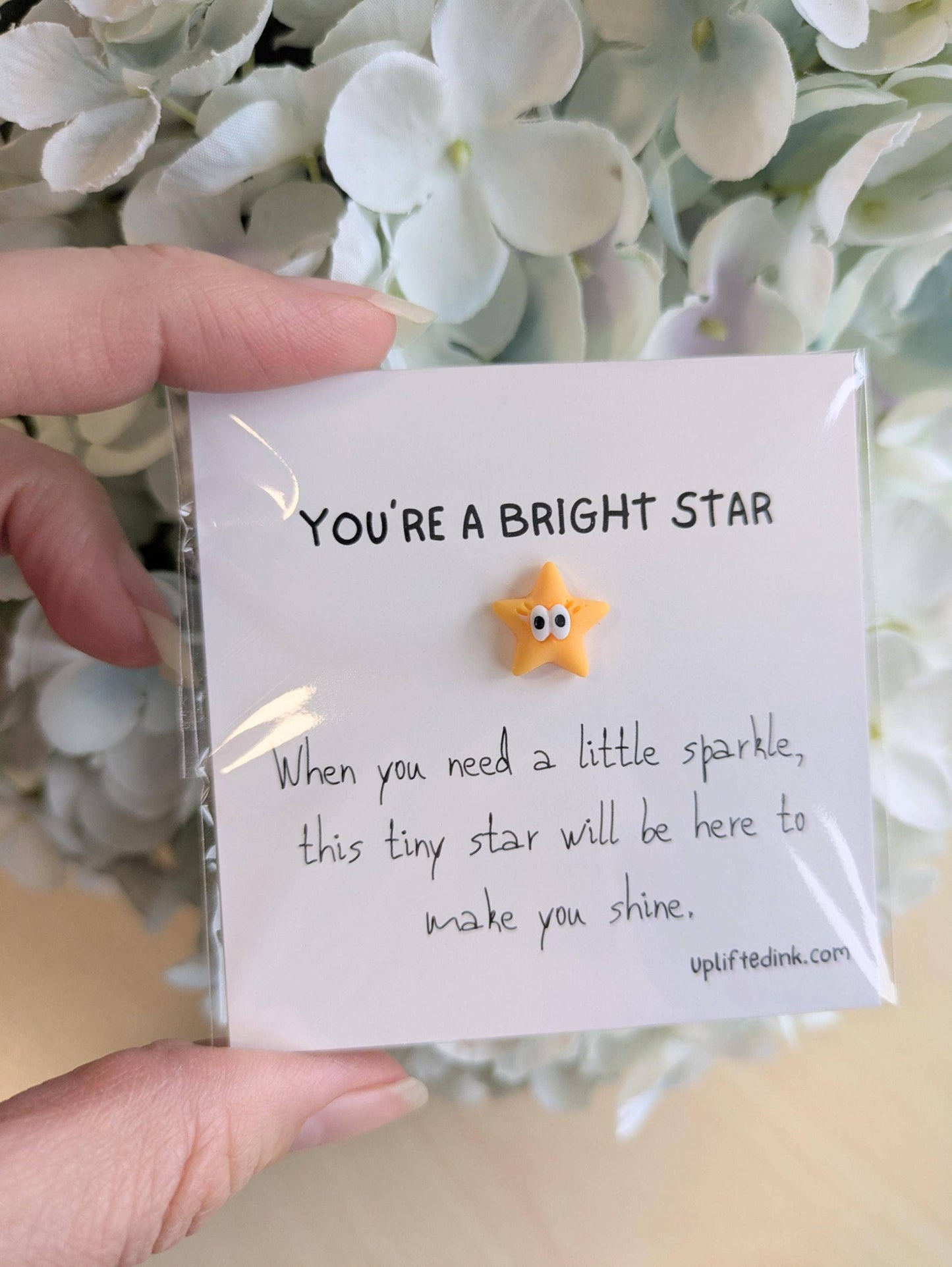 Uplifted Ink - Ducky to Have You Card with Duck Figurine & Custom Message: 1 Card