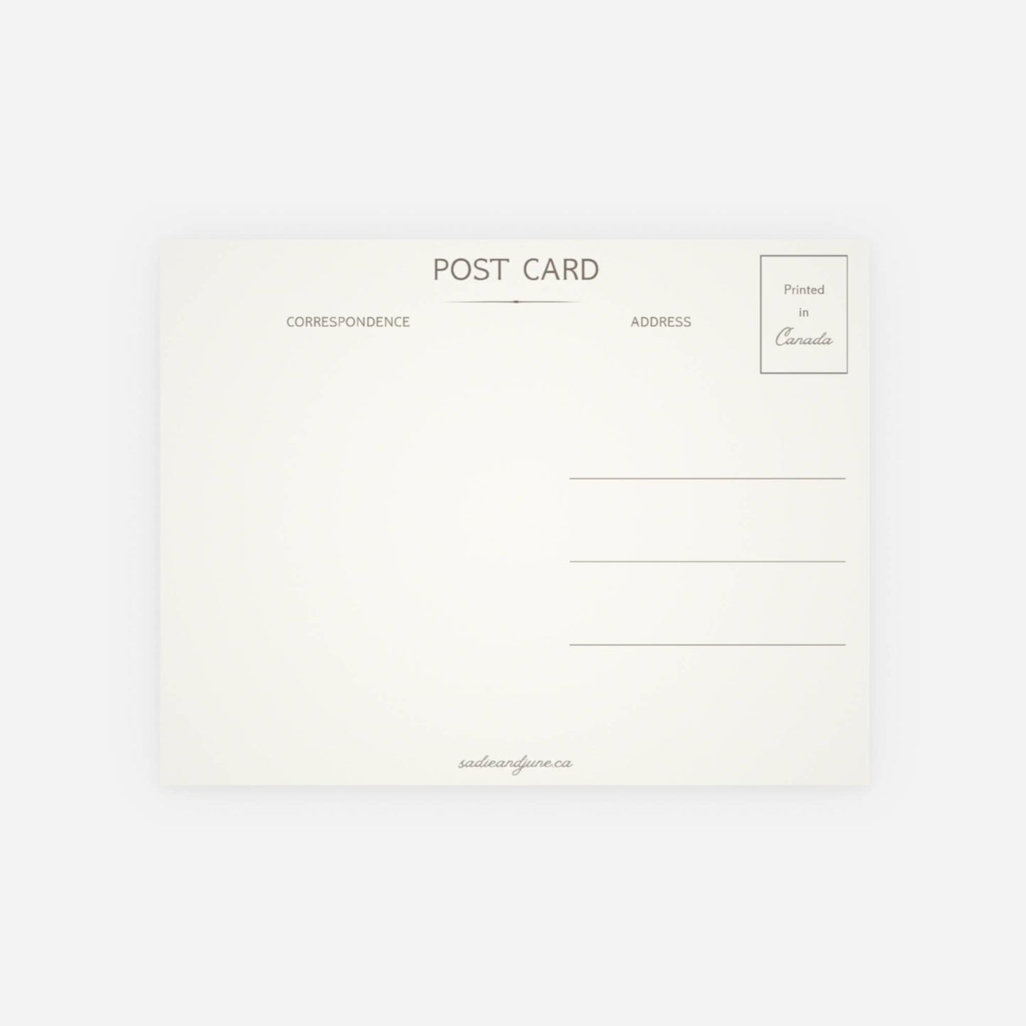 Sadie & June - Burlington area  Map Postcard