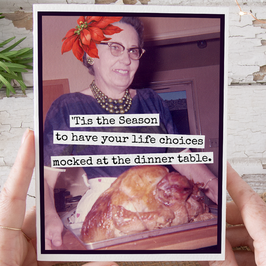 Raven's Rest Studio - Funny Christmas Card. 'Tis The Season To Have Your Life...