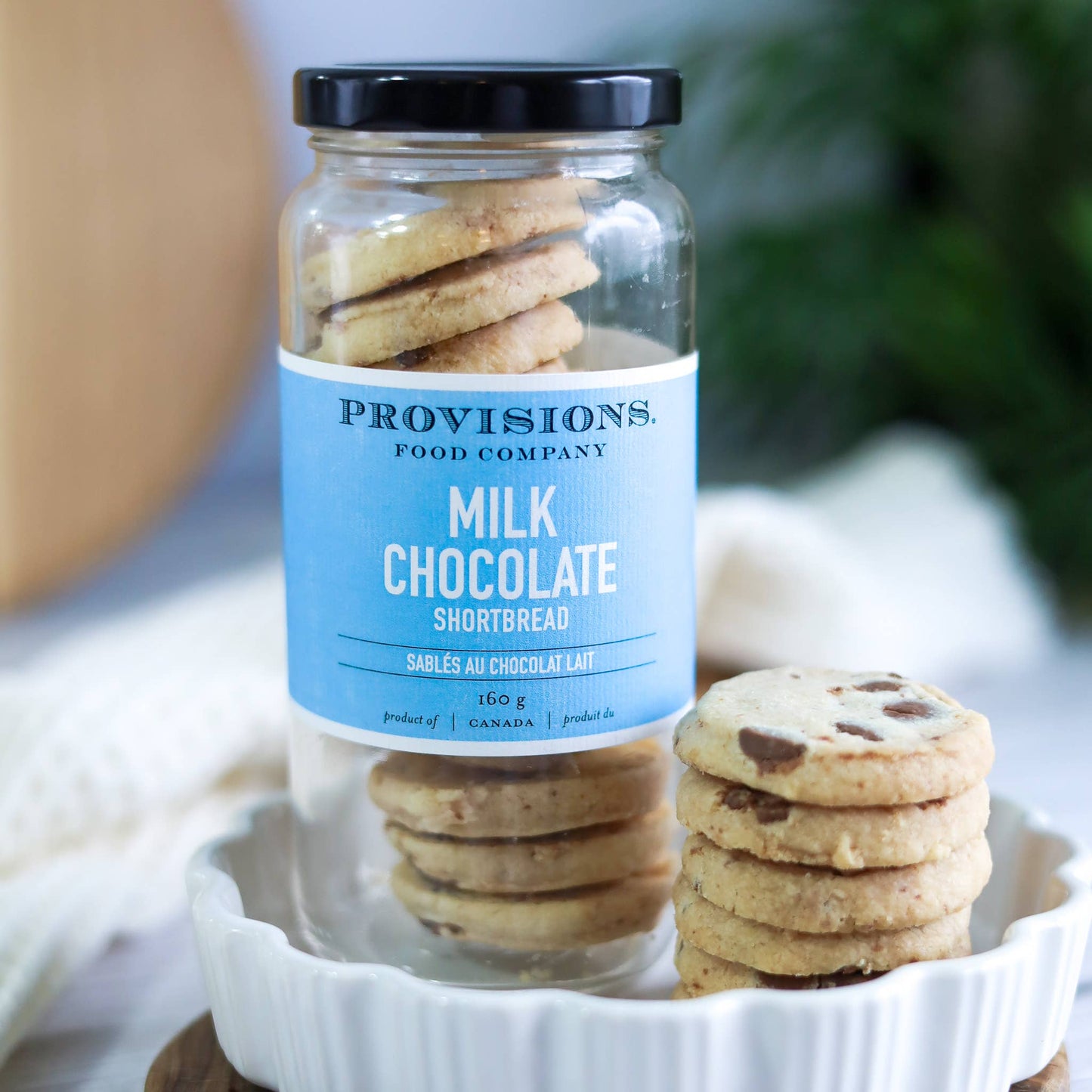 Provisions Food Company - Milk Chocolate Shortbread: 160 g