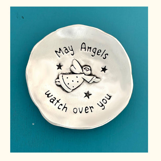 Basic Spirit - May Angels Watch Over You. Lg Charm Bowl