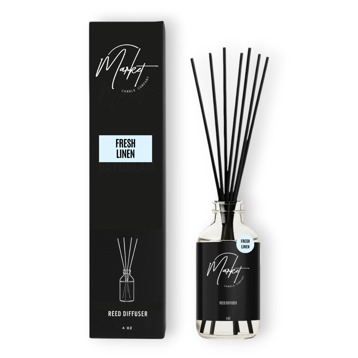 Market Candle Company - FRESH LINEN DIFFUSER REEDS