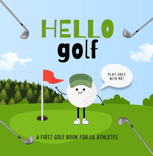 Doodle Paw Press - Hello Golf | Golf Books for Babies | Sports Baby Books
