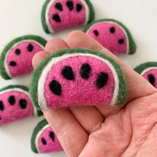 Sewing Seeds Play - Felt Pink Watermelon Slice