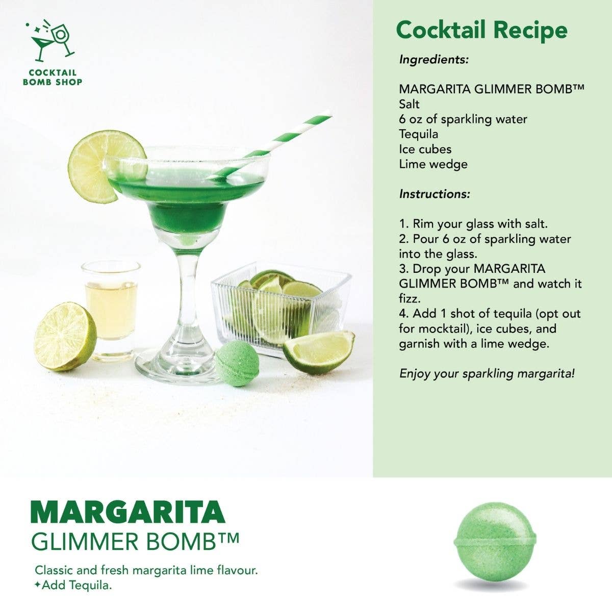 Cocktail Bomb Shop - MARGARITA: 4 Cocktail Bombs