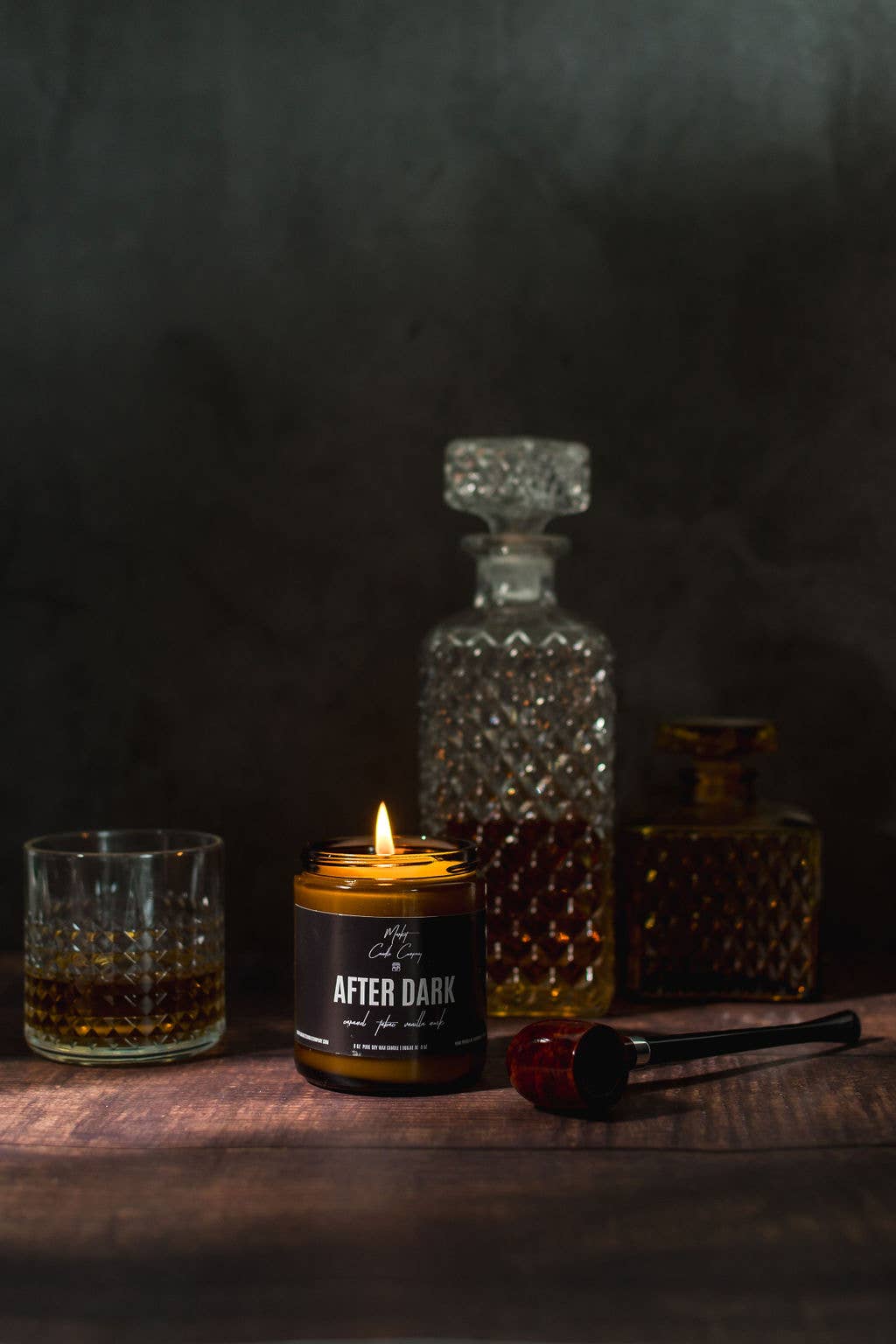 Market Candle Company - AFTER DARK SOY WAX CANDLE: 8 oz Single Wick