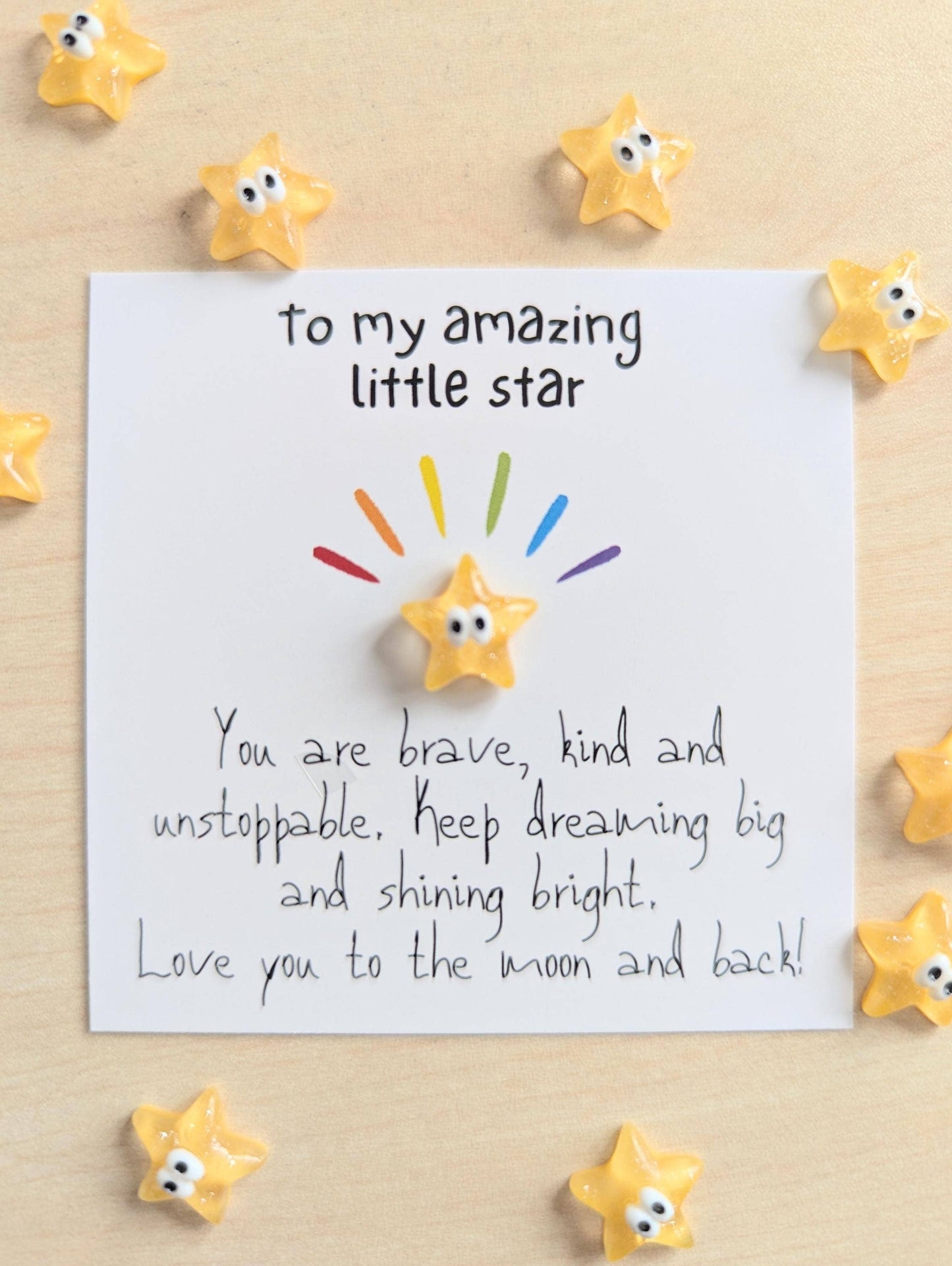 Uplifted Ink - To My Amazing Little Star – Brave, Kind & Unstoppable Card