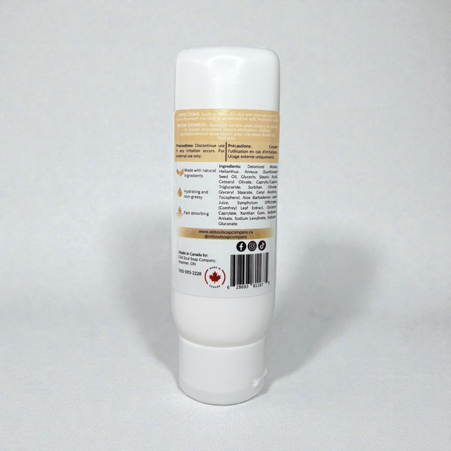 Old Soul Soap Company Inc. - Natural Body Lotion: Minimalist