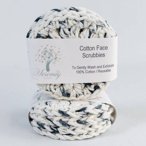 Serenity Soaps - Cotton Face Scrubbies: Confetti