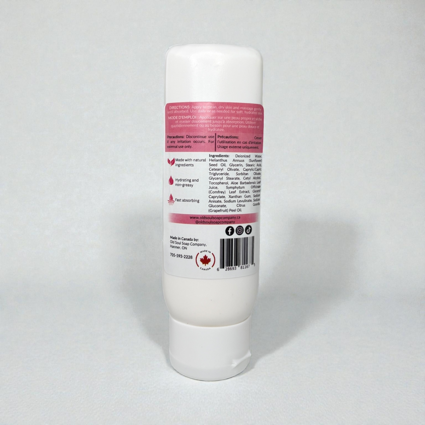 Old Soul Soap Company Inc. - Natural Body Lotion: Minimalist