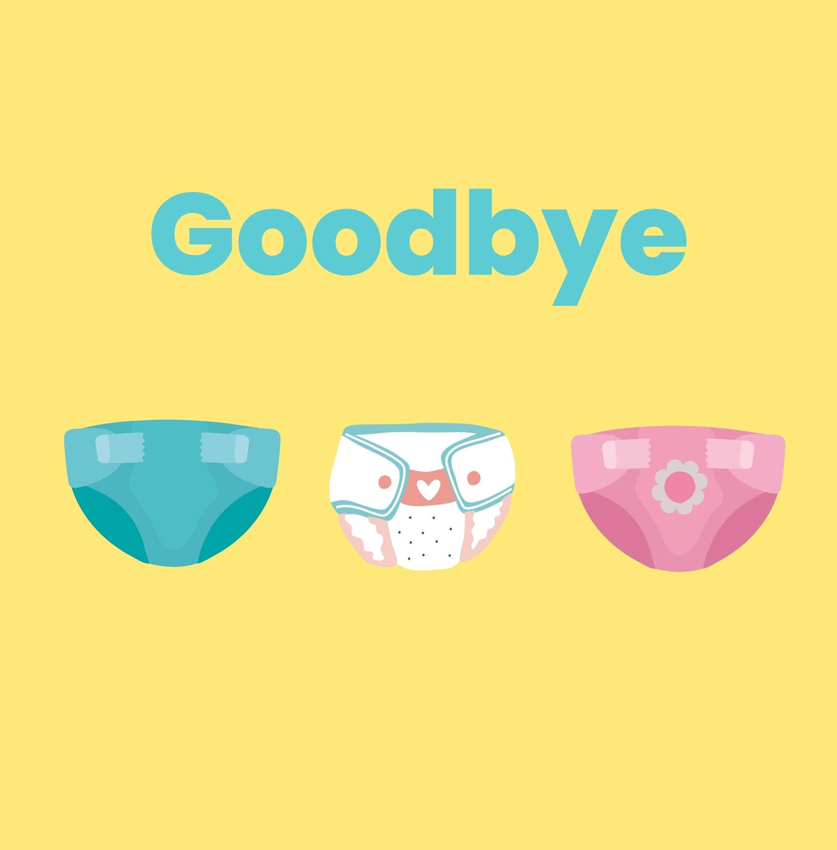 Doodle Paw Press - Goodbye Diapers- A potty training prep book for kids.