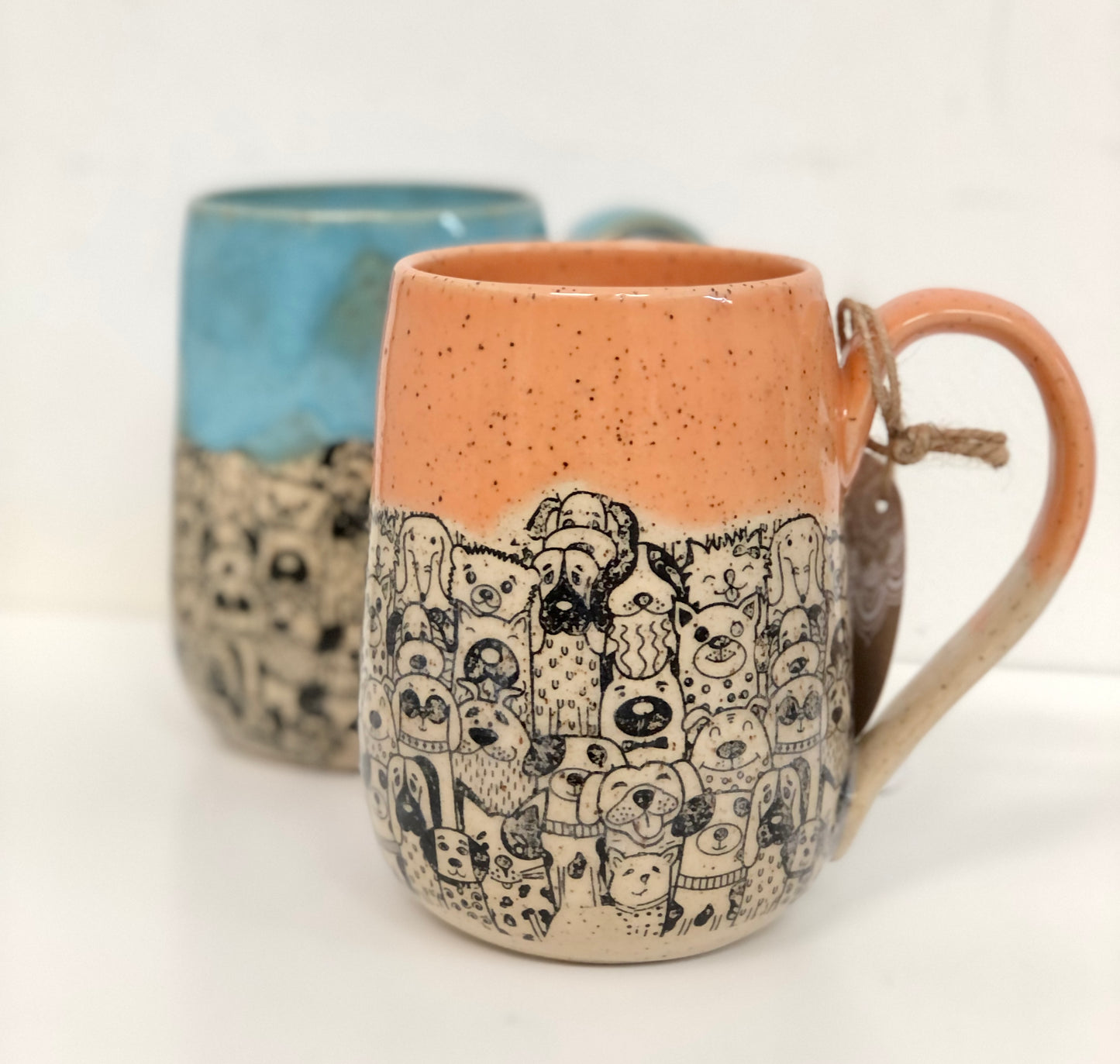 Stoney Ridge Pottery - Dog, Cat & Bird mugs