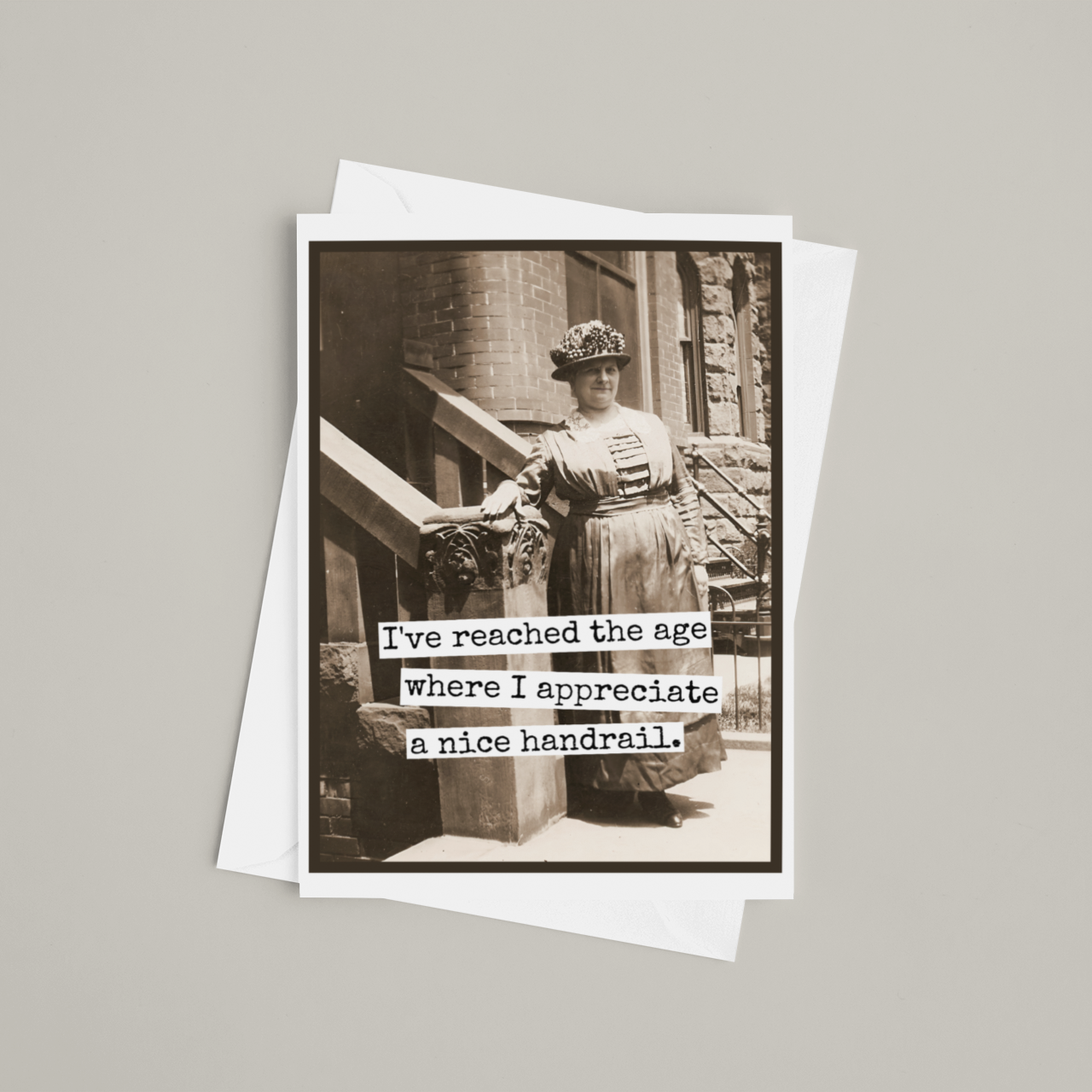 Raven's Rest Studio - Funny Birthday Card. I Appreciate A Nice Handrail.
