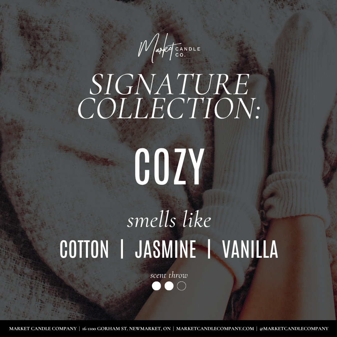 Market Candle Company - COZY SOY CANDLE: 8 oz Single Wick
