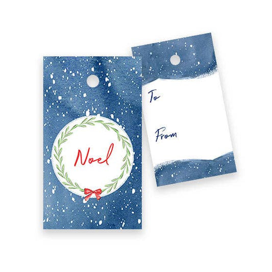 Almeida Illustrations - Noel - Set of 8 Holiday Gift Tags + String