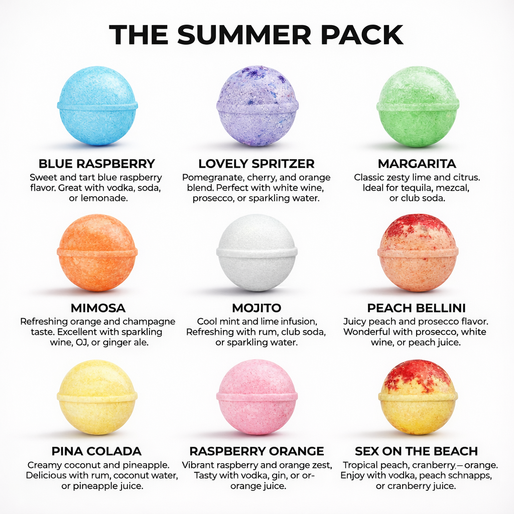Cocktail Bomb Shop - SUMMER PACK: 9 Cocktail Bombs
