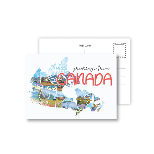 Jaybee Design - Canada Map Postcard
