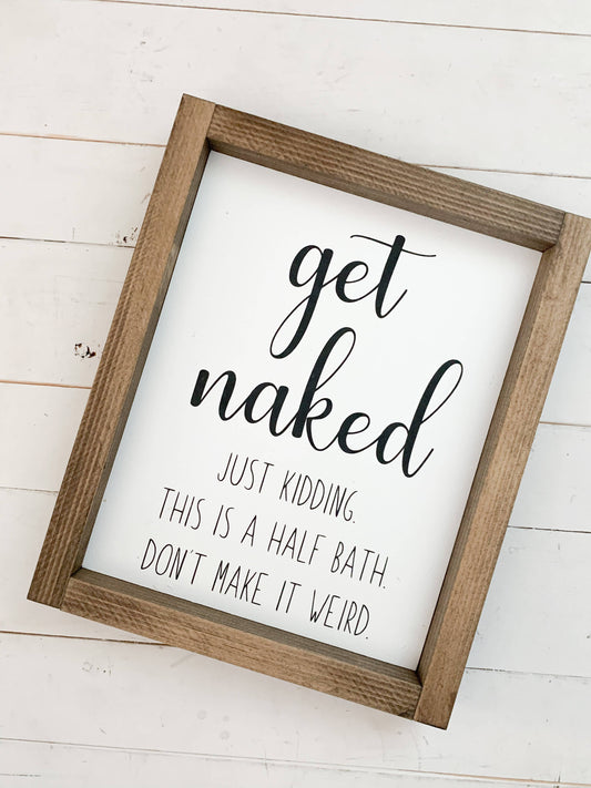 Ashwood Designs - Get naked- half bath: Dark Walnut