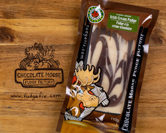 Chocolate Moose Fudge Factory - Fudge - Irish Cream Fudge 110gCase of 12: 110g