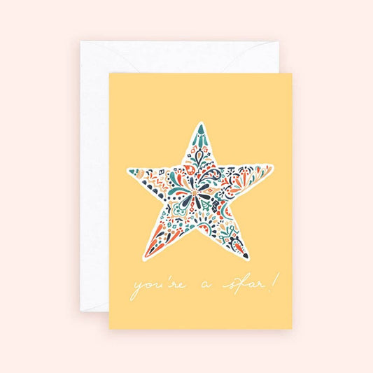 Almeida Illustrations - Mini Card - You're a Star Enclosure Card