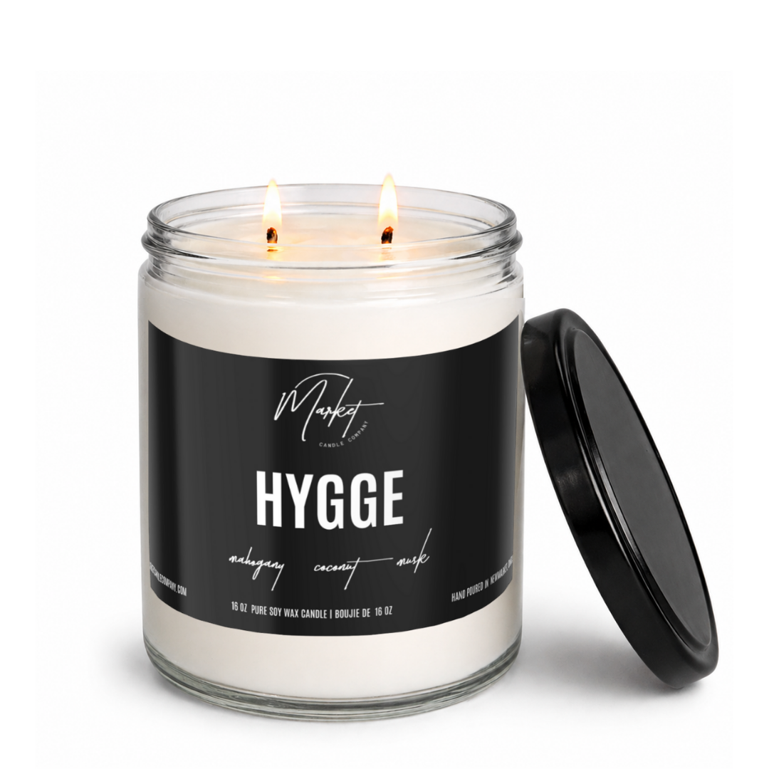 Market Candle Company - HYGGE SOY CANDLE: 8 oz Single Wick