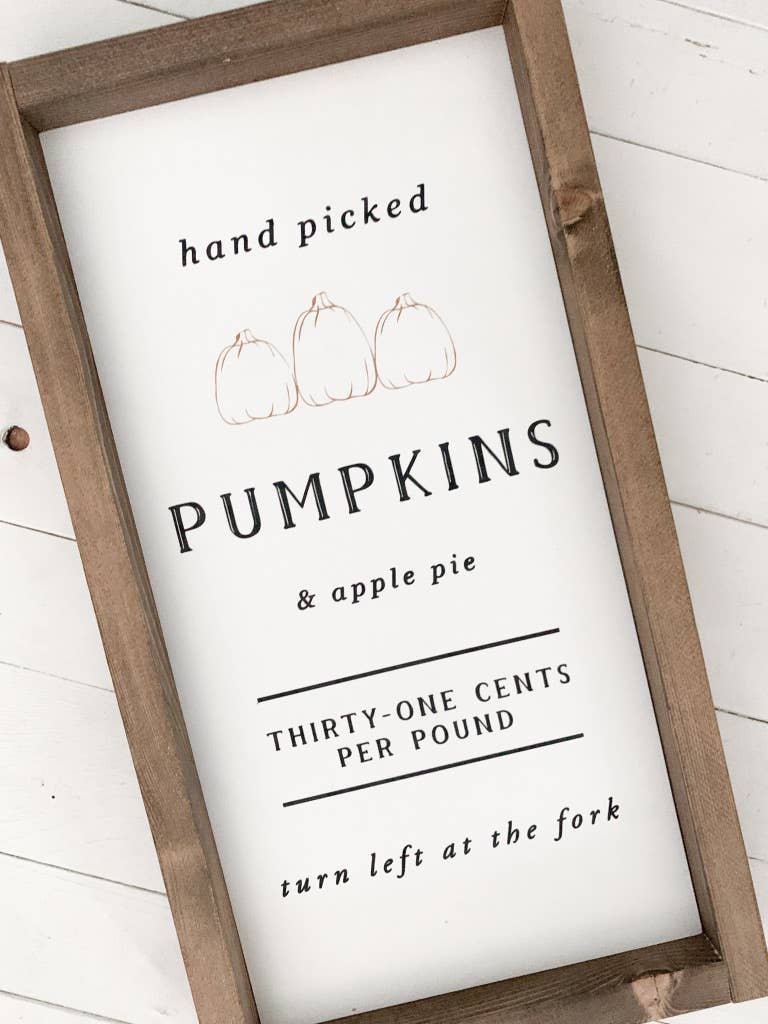 Ashwood Designs - Hand picked pumpkins: Dark Walnut