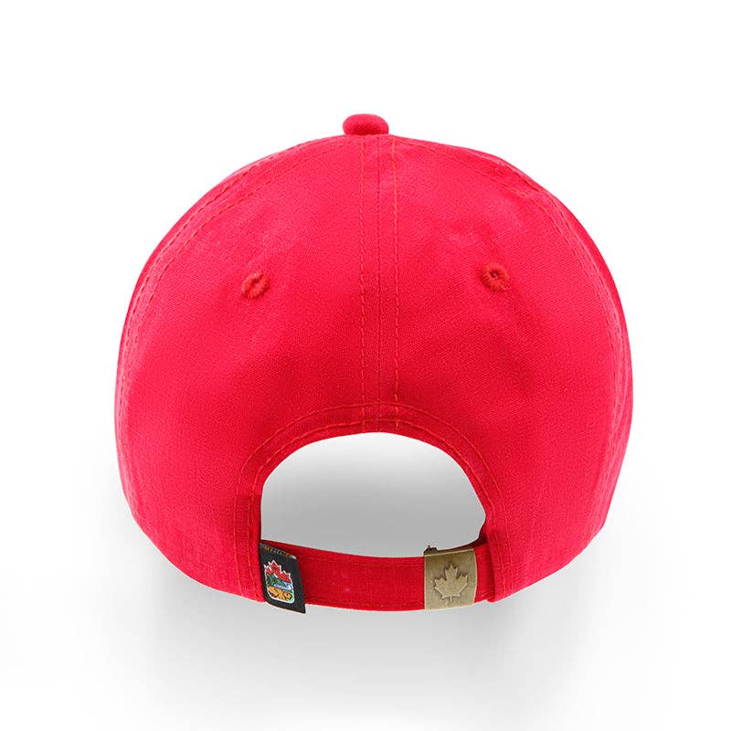 Northern Icons Canada - Canada Multi Patches washed canvas Cap: Red