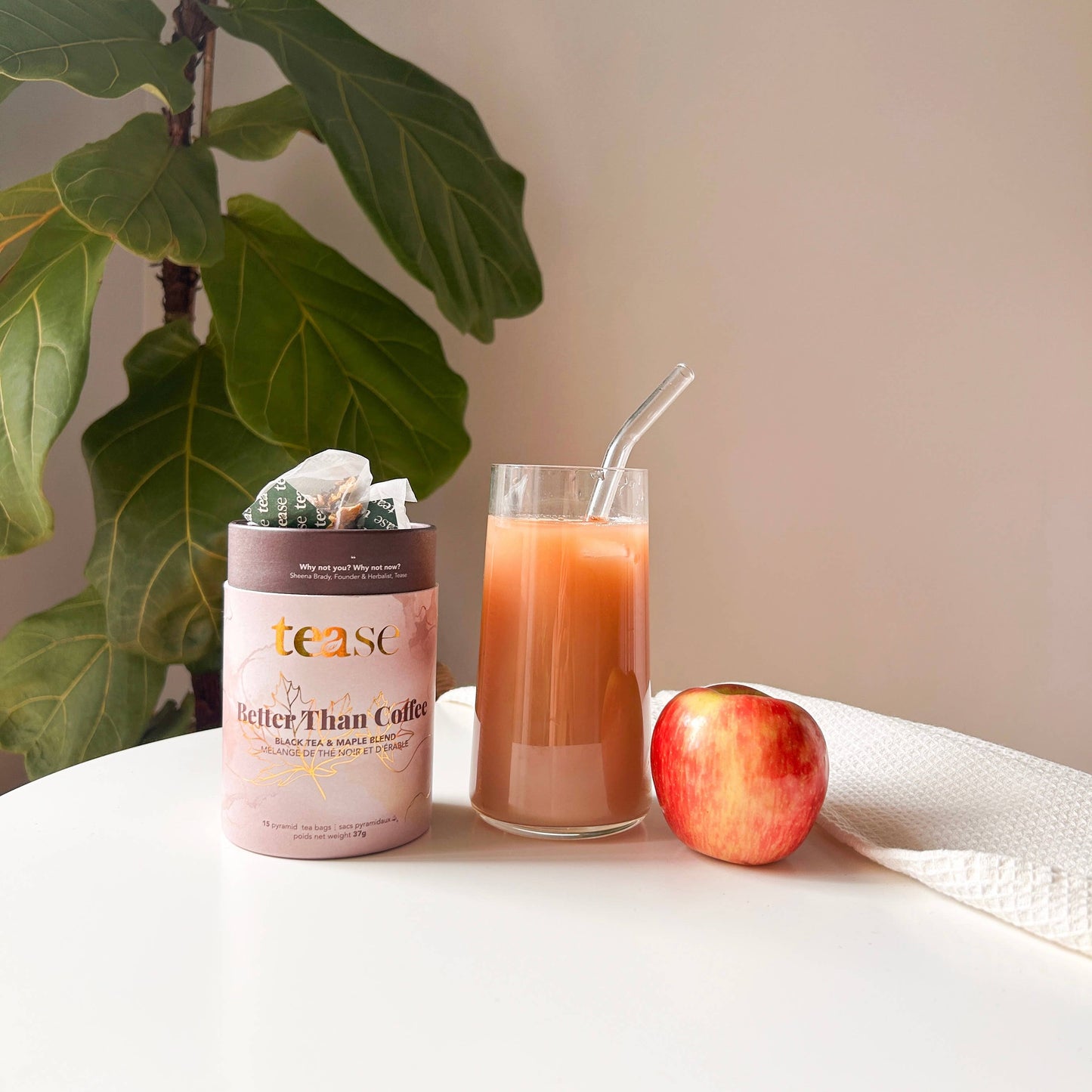 Tease | Wellness Tea Blends + Accessories - Better Than Coffee |  Energy Maple Vanilla Black Tea