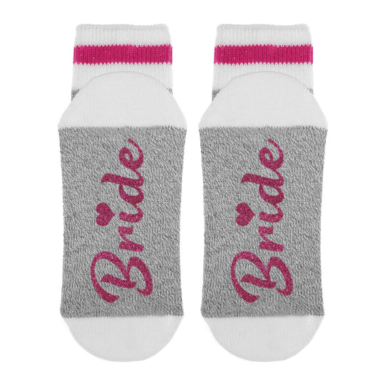 Sock Dirty to Me - Bride To Be - Wedding Socks : Glitter Pink