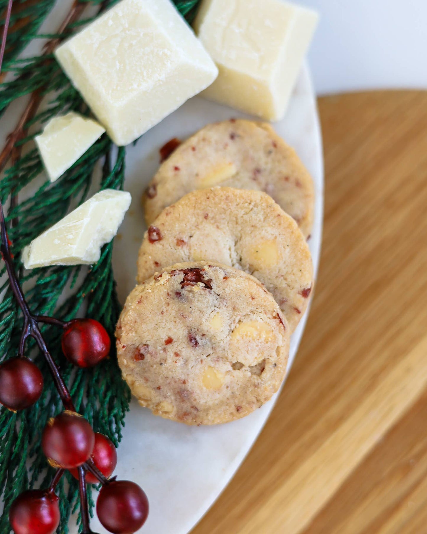 Provisions Food Company - White Chocolate Cranberry Shortbread: 160 g