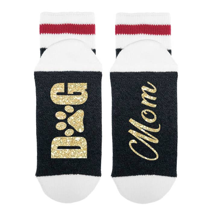 Sock Dirty to Me - Dog Mom - Socks: Matte Black