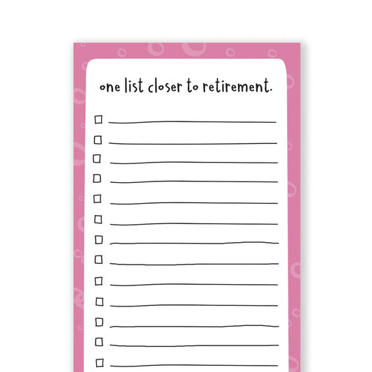 carolyndraws - Closer To Retirement Notepad