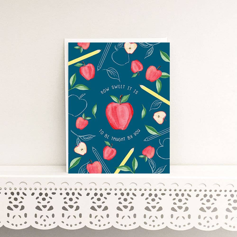 Almeida Illustrations - Teacher Appreciation Card: White
